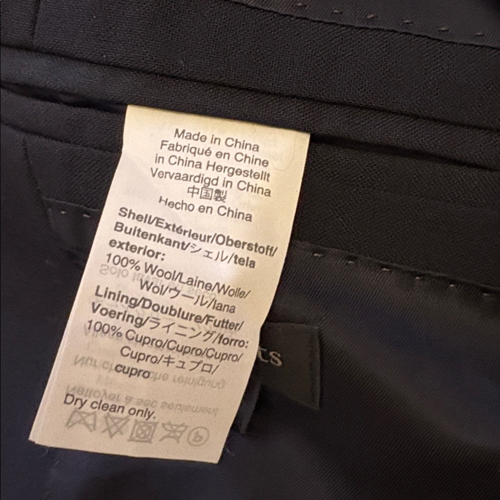 CrewCuts Navy Blue Suit; Boys' Ludlow Suit by Loro Piana Jacket & Pant Size 6 - Picture 11 of 16